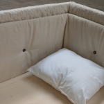 Rustic linen lining with heritage details