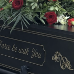 Personalized engraving on casket
