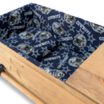 Personalized casket minky lining