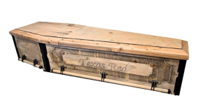 Customized Rustic Coffin with engraving